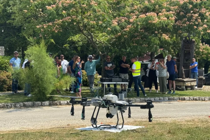 Dron u službi poljoprivrede / Foto Kavrner Wines
