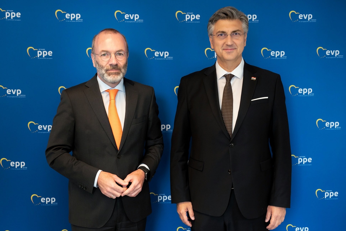 Manfred Weber i Andrej Plenković