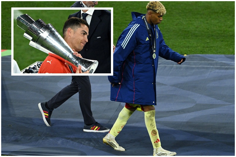 Cristiano Ronaldo i Lamine Yamal/Foto REUTERS