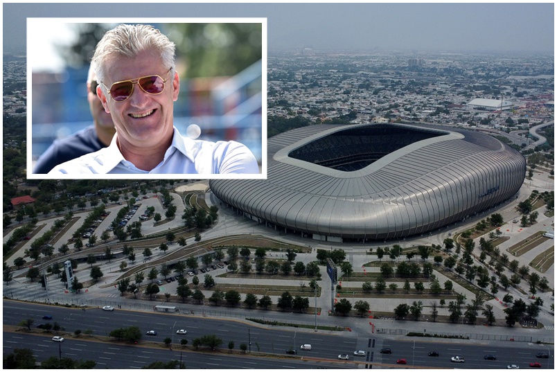 Davor Šuker i stadion u Monterreyu na kojem će se igrati SP/Foto REUTERS