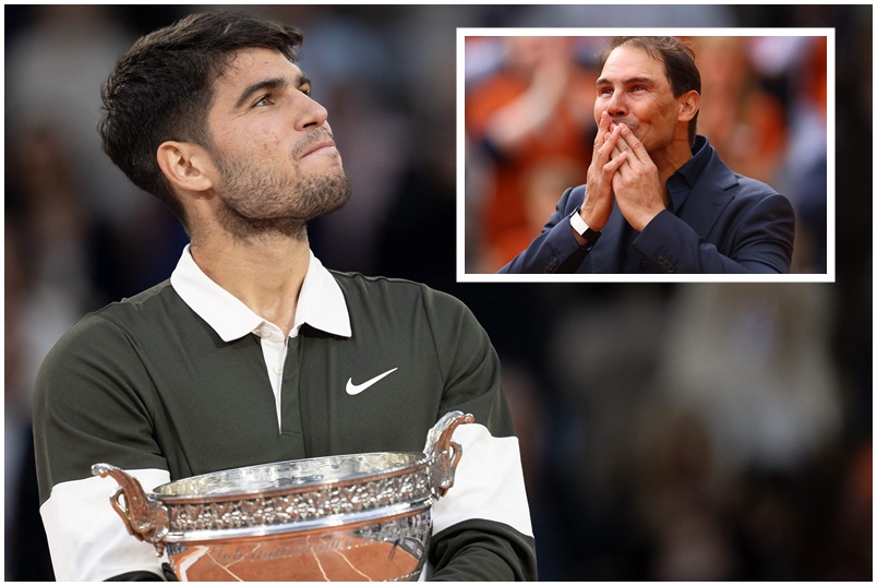 Carlos Alcaraz i Rafa Nadal/Foto REUTERS