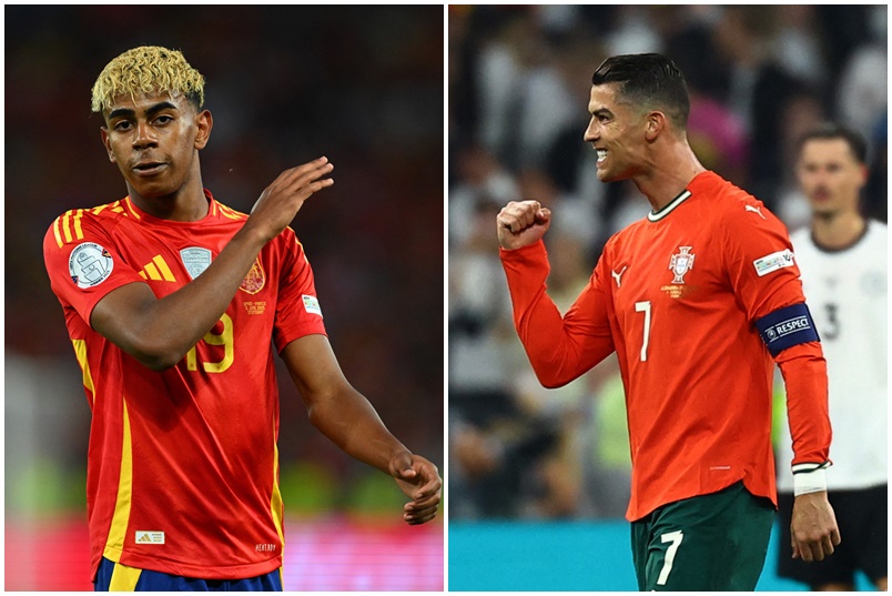 Lamine Yamal i Cristiano Ronaldo/Foto REUTERS