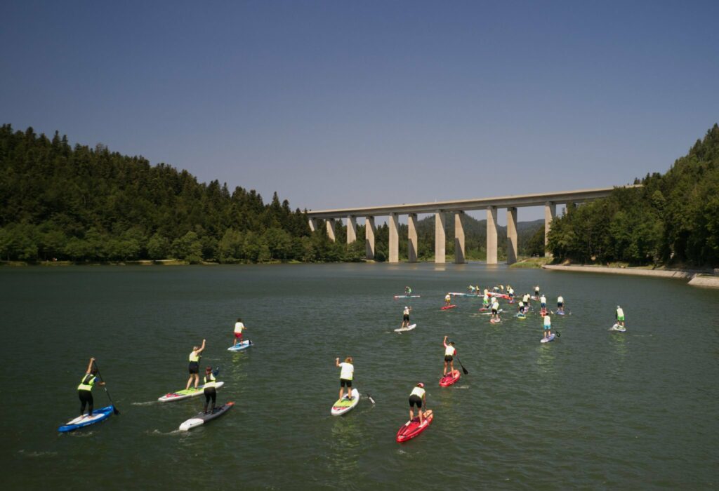 SUP regata na Bajeru / Foto: TZ Fužine