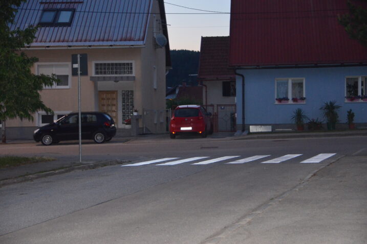 Jedan od novouređenih pješačkih prijelaza u Delnicama / Foto: M. Krmpotić