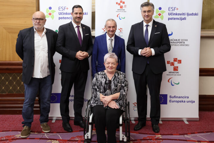 SPECIFIČAN CILJ PROJEKTA - Dejan Aćimović, Tonči Glavina, Ratko Kovačić, Andrej Plenković i Ljubica Lukačić/Foto D. SENČAR/HINA/HPO