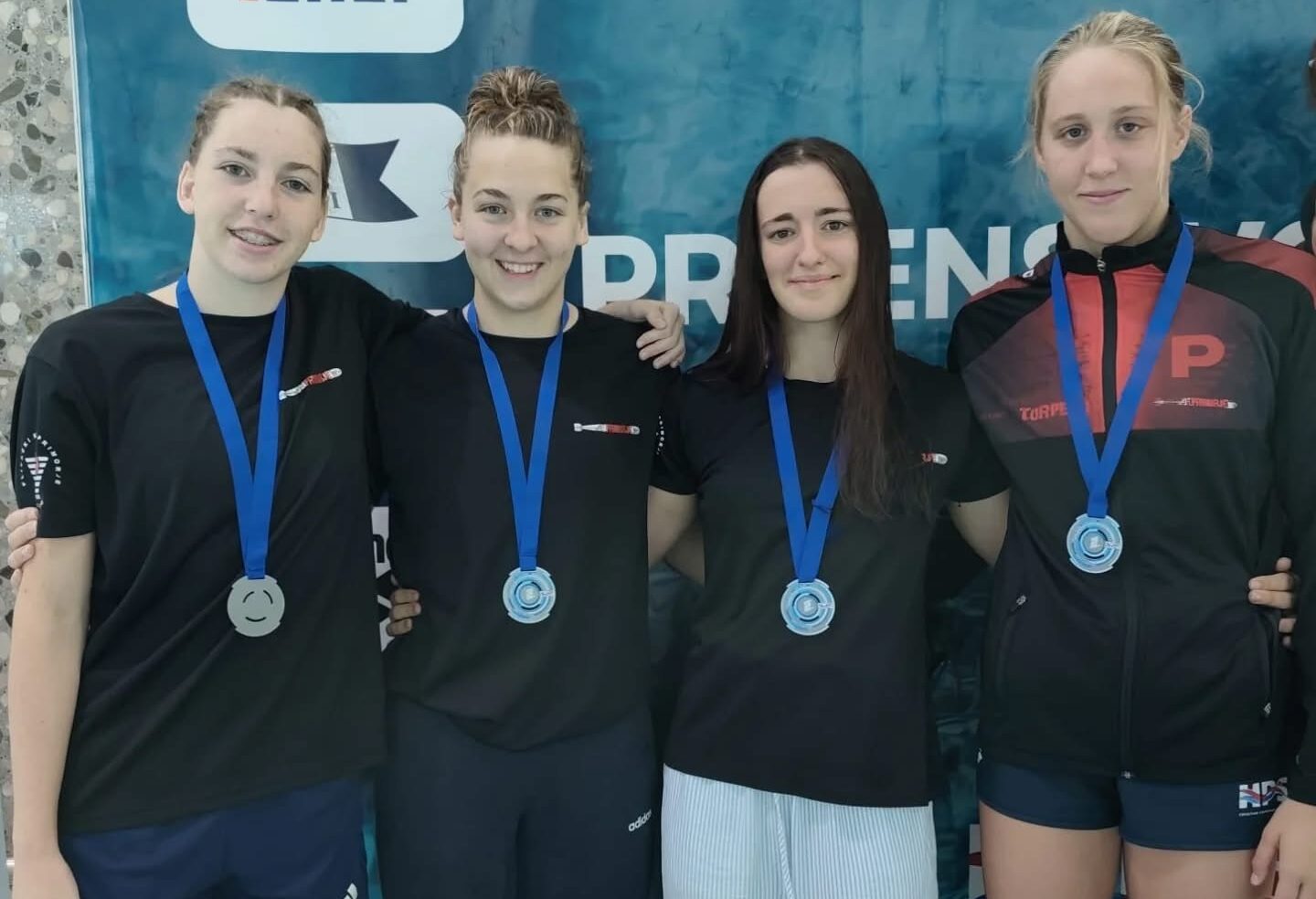 Natali Nemet, Andrea Pezelj, Eliza Spajić i Ana Bobanović/Foto FACEBOOK, PK PRIMORJE