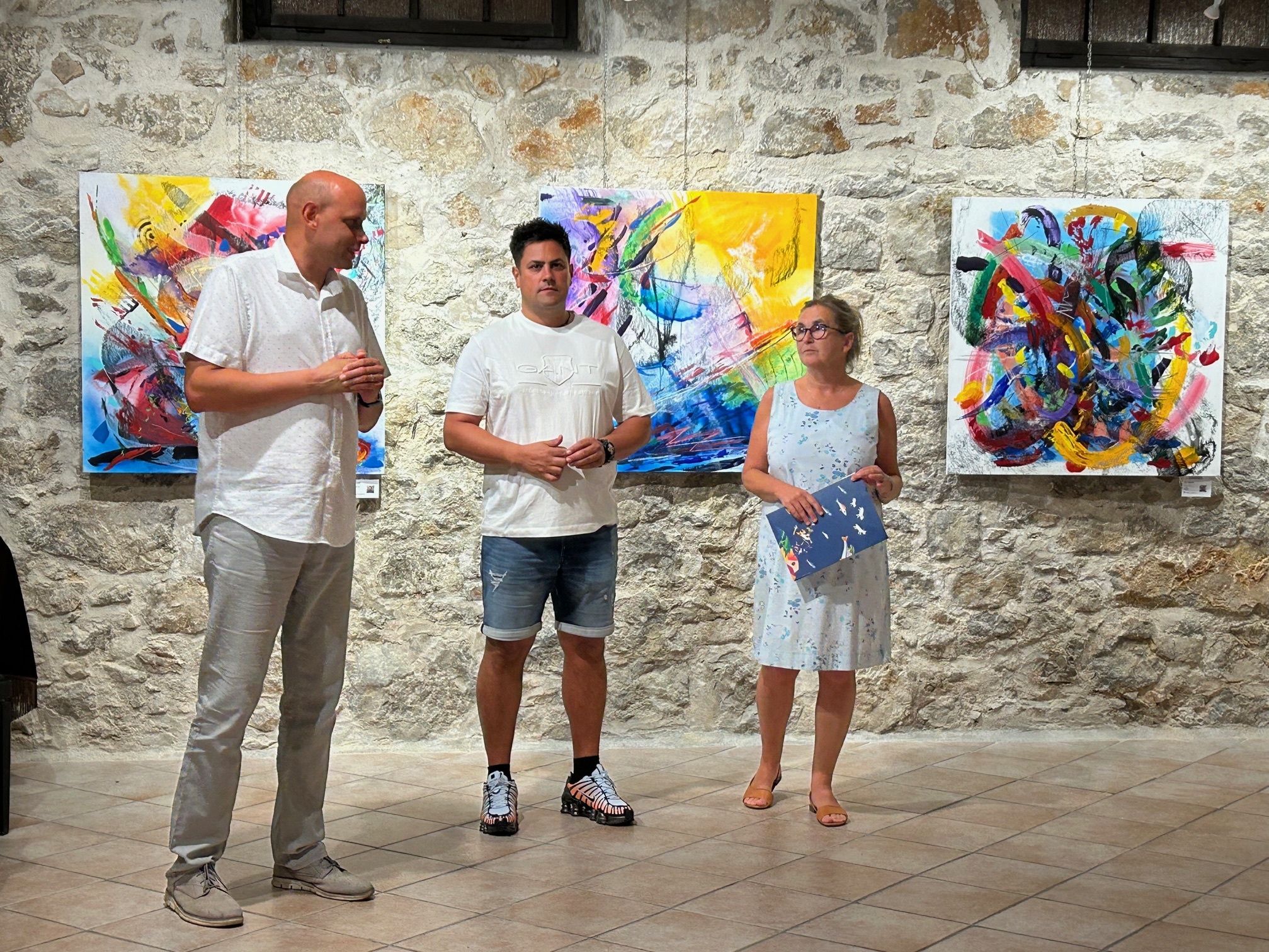 Daniel Strčić, Edi Gustin i Jasna Rodin / Foto GALERIJA TOŠ