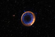 Foto ESO/P. Das et al. Background stars (Hubble): K. Noll et al/Handout via REUTERS