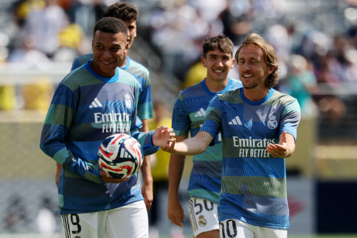 Kylian Mbappe i Luka Modrić/Foto REUTERS