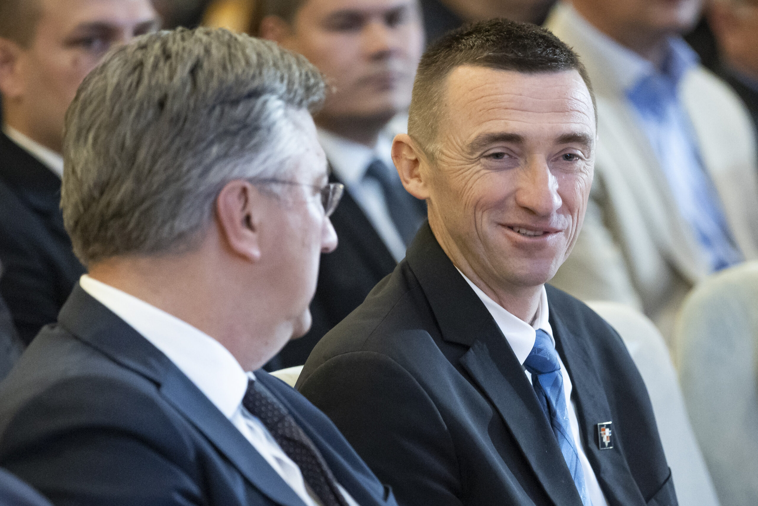 Uspješan dogovor - Andrej Plenković i Ivan Penava / Foto DAVOR JAVOROVIĆ/PIXSELL