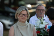 Obilježavanje 34. obljetnice pogibije Josipa Reihla - Kira; . Sandra Benčić i izaslanstvo Možemo! / Pixsell