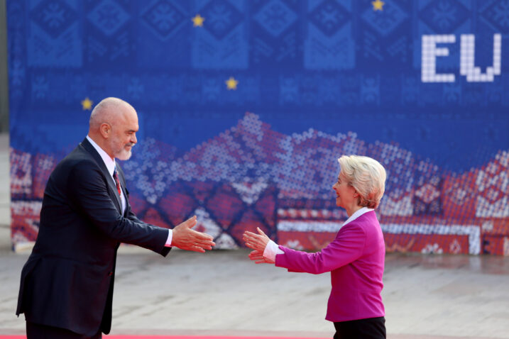 Albanski premijer Edi Rama i predsjednica EK Ursula von der Leyen / Pixsell