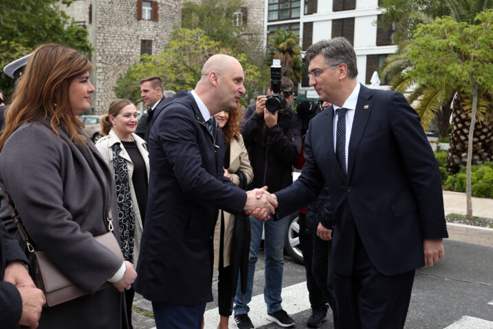 Nekadašnji ministar Tomislav Tolušić u društvu kolegice ministrice Gabrijele Žalac i premijera Andreja Plenkovića /Photo: Dusko Jaramaz/PIXSELL