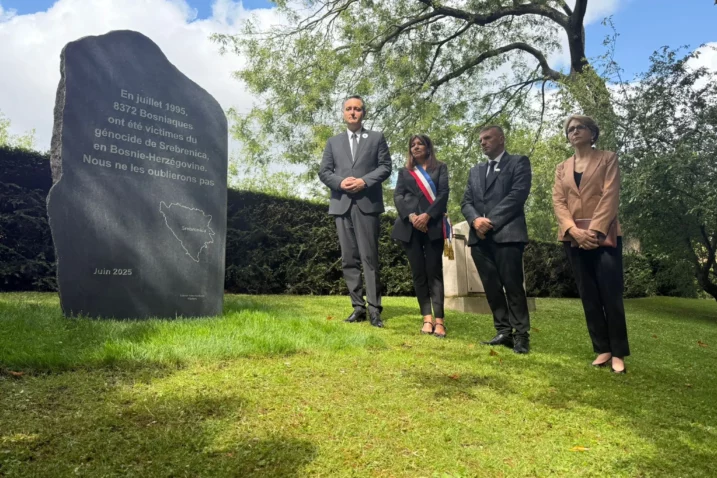 Spomenik žrtvama genocida u Srebrenici - Pariz / Foto; Predsjedništvo BiH