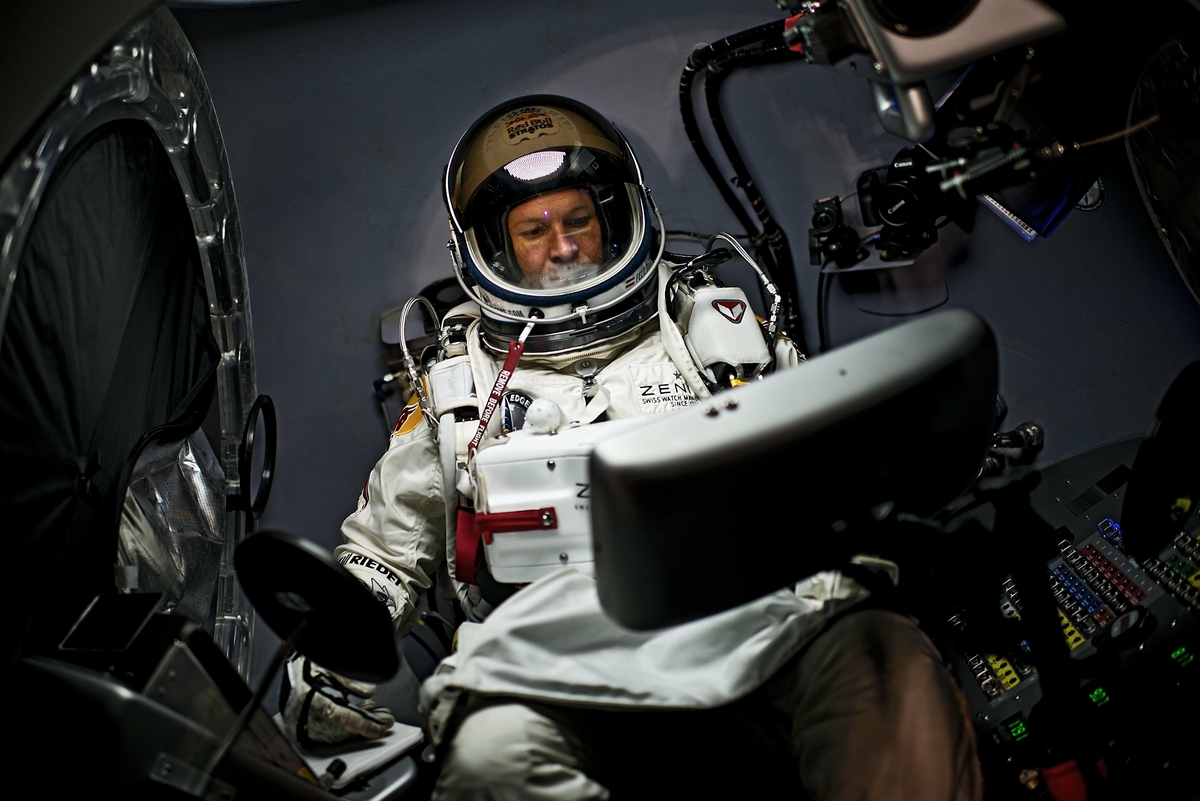 Felix Baumgartner snimljen prije skoka s ruba Svemira / Foto Red Bull