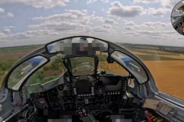 Ukrajinski MiG-29 tijekom akcije iznad Hersona / Foto Screenshot Twitter