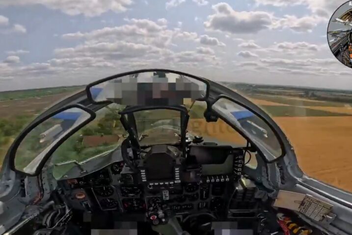 Ukrajinski MiG-29 tijekom akcije iznad Hersona / Foto Screenshot Twitter