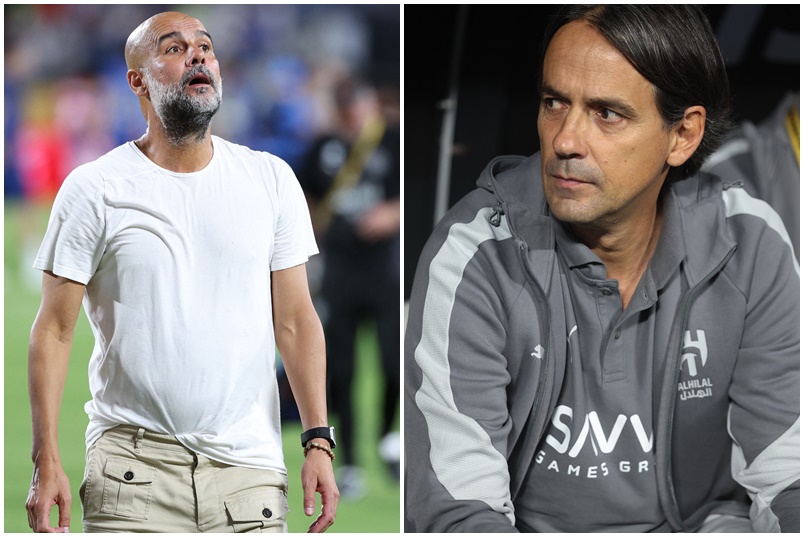 Pep Guardiola i Simone Inzaghi/Foto REUTERS