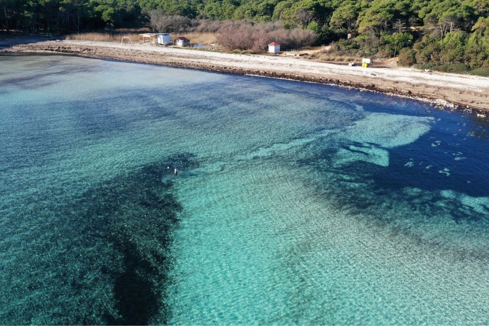 Uvala Sakarun nakon erozije / Foto: Hrvatsko geografsko društvo
