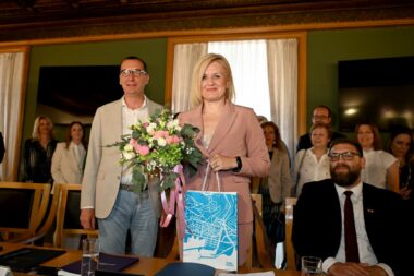 Marko Filipović i Iva Rinčić na primopredaji dužnosti / Foto Vedran Karuza