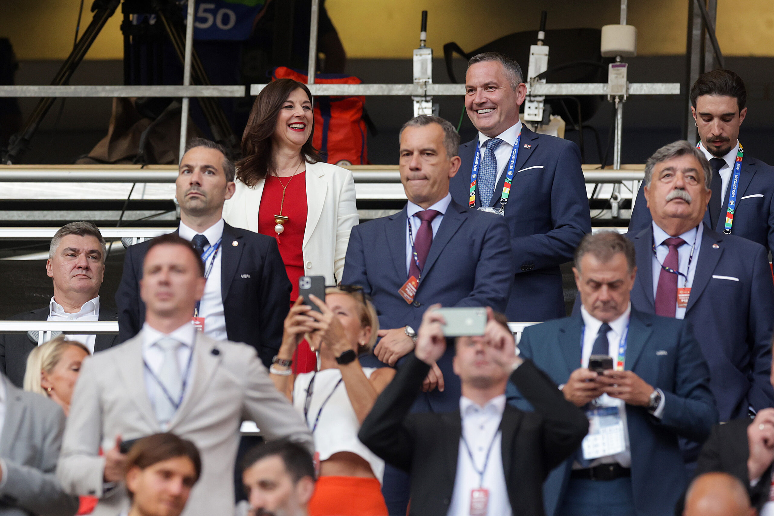 Marijan Kustić i Tomislav Svetina na tribinama/Foto PIXSELL