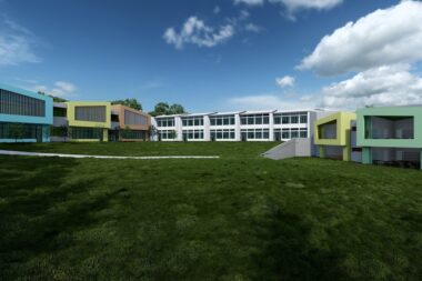 Ovako će izgledati OŠ Čavle nakon rekonstrukcije - lijevo je dio koji će biti dograđen / Foto Općina Čavle