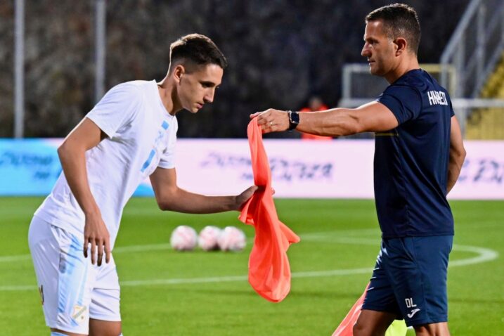 Luka Menalo i Davor Landeka/Foto HNK Rijeka