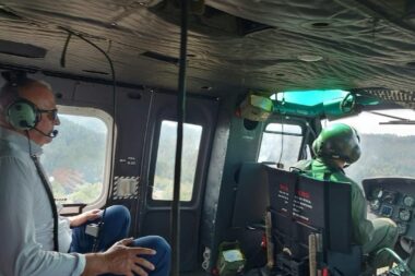 Zukan Helez u helikopteru Oružanih snaga BiH