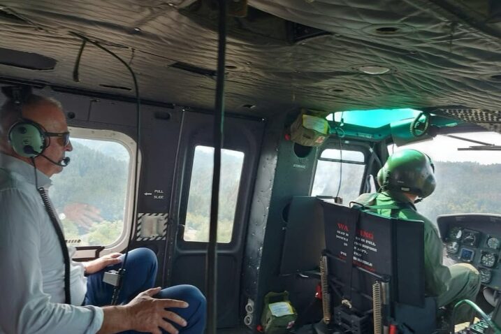 Zukan Helez u helikopteru Oružanih snaga BiH