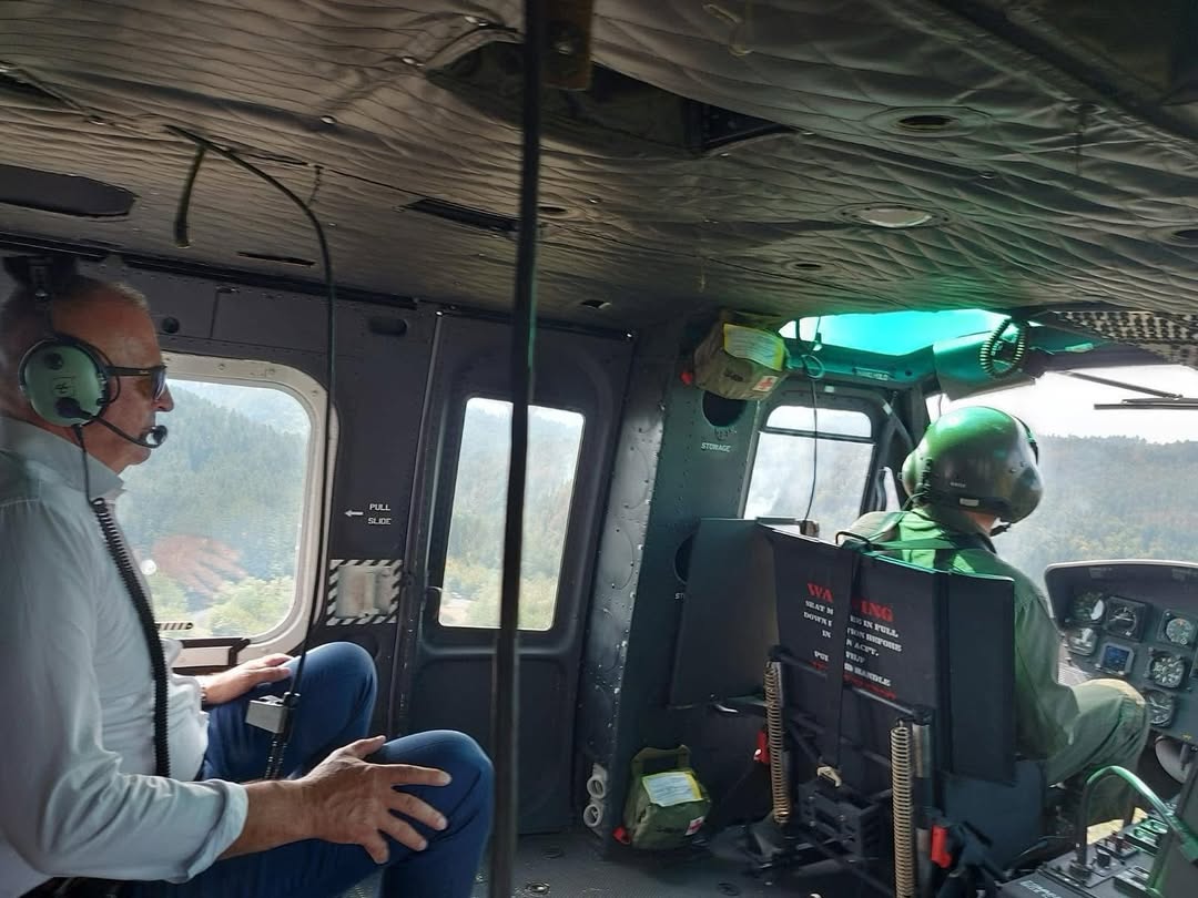 Zukan Helez u helikopteru Oružanih snaga BiH