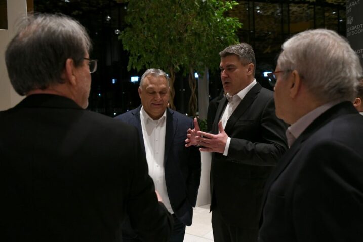 Viktor Orban i Zoran Milanović snimljeni tijekom ranijeg susreta u Budimpešti / Foto Ured predsjednika Republike Hrvatske / Ana Marija Katić