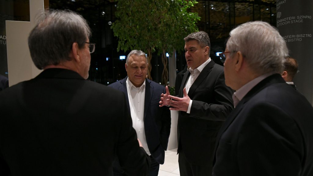 Viktor Orban i Zoran Milanović snimljeni tijekom ranijeg susreta u Budimpešti / Foto Ured predsjednika Republike Hrvatske / Ana Marija Katić