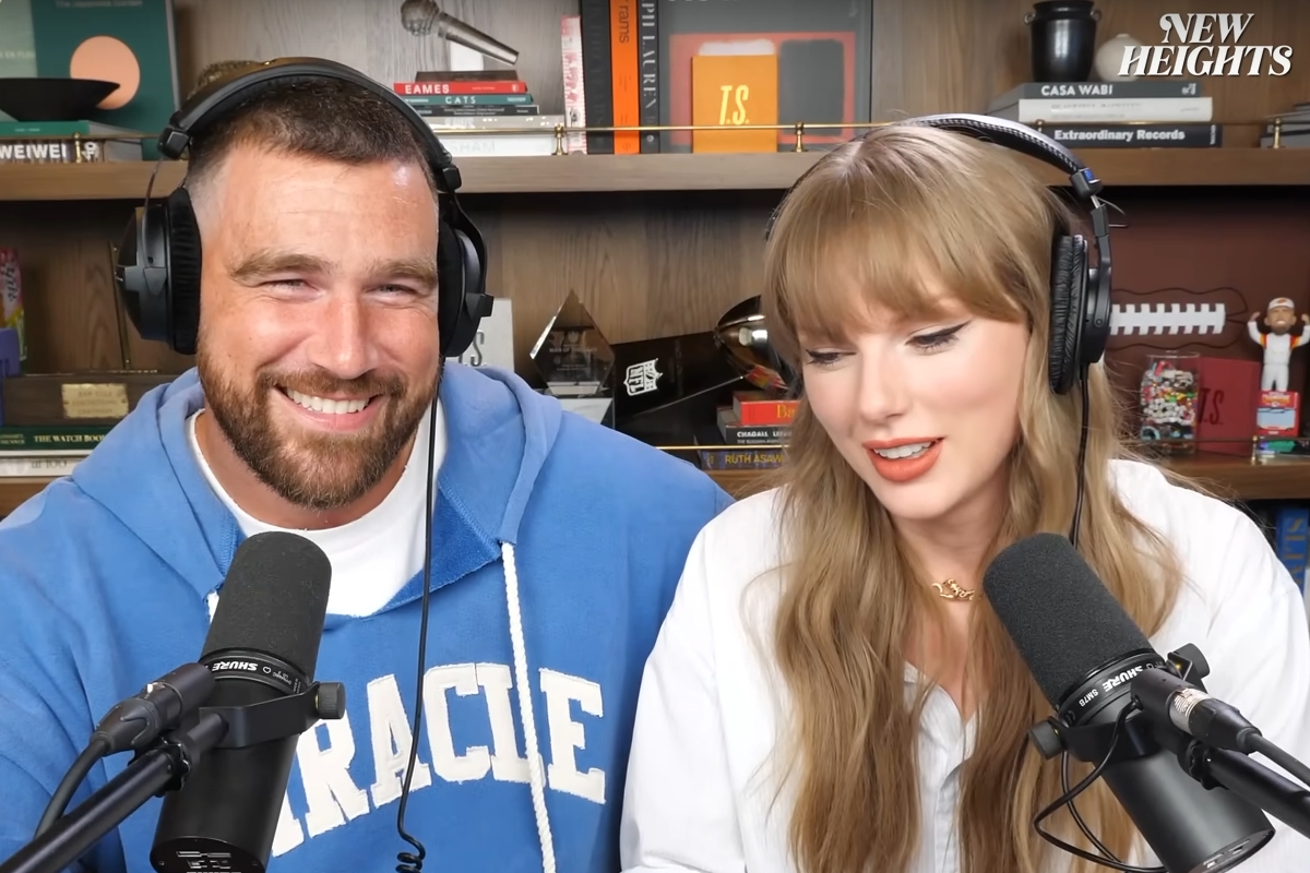 Travis Kelce i Taylor Swift / Foto Screenshot YouTube New Heights