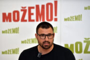 Konferencija za medije Možemo! o priuštivom stanovanju; Saborski zastupnik Marin Živković / Foto: Davor Kovačević