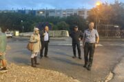 Iva Rinčić na lokaciji odrona u Vukovarskoj ulici 2025. s gradilišta Aglomeracije Rijeka na Pehlinu / Foto Grad Rijeka