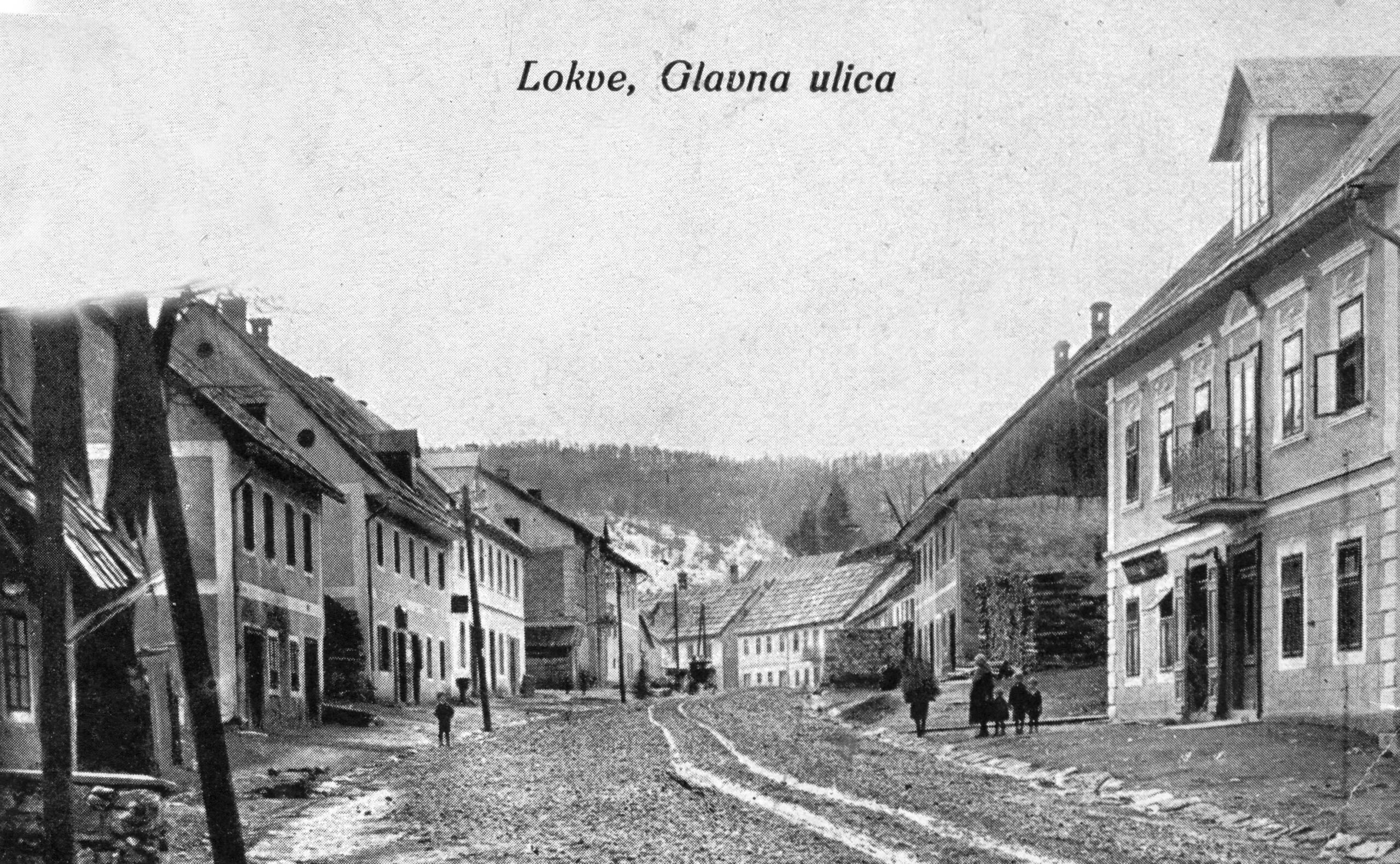 Ovako je prije stotinjak godina izgledala glavna lokvarska ulica