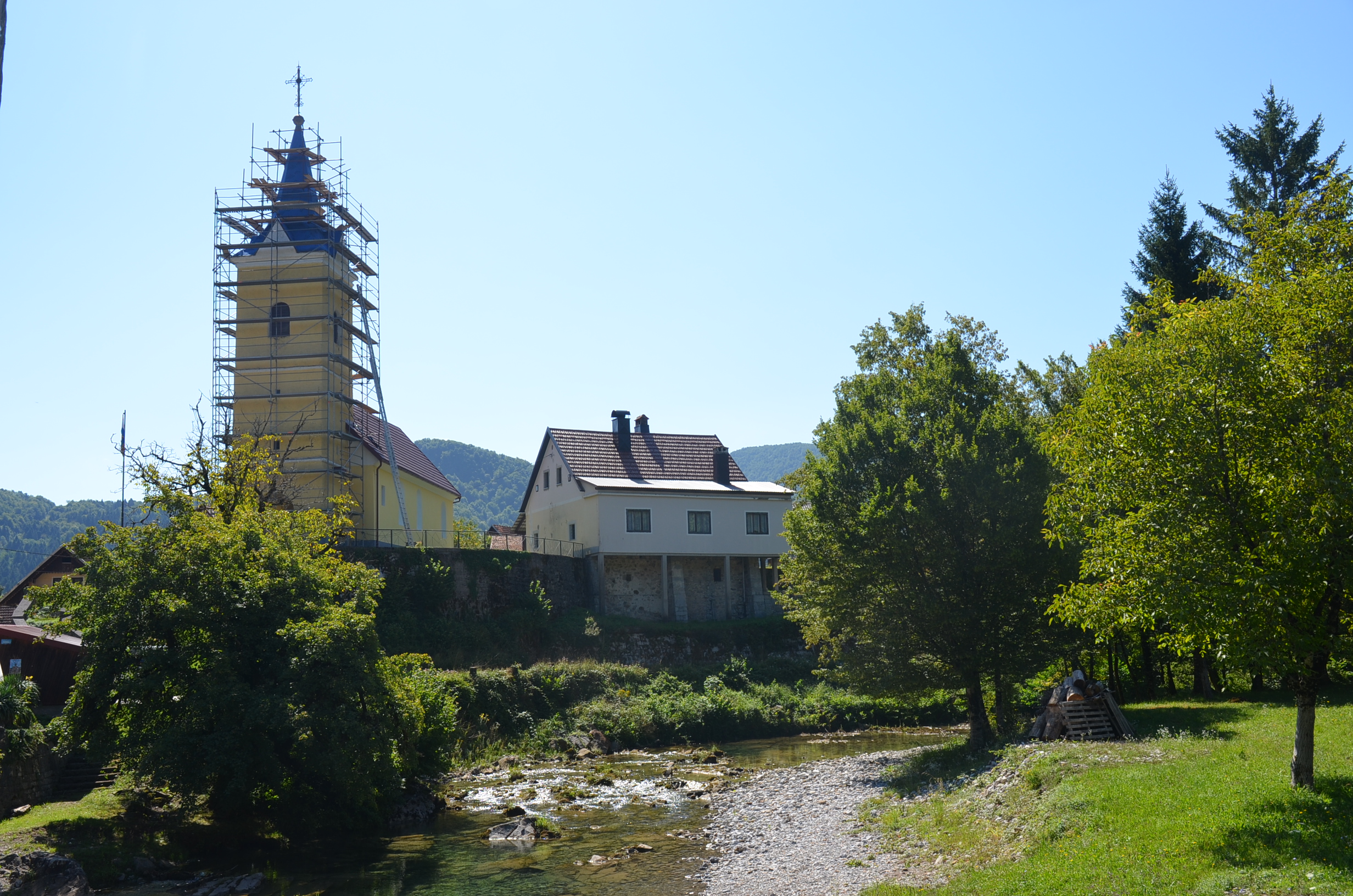 Uređenje zvonika u Kuželju / Foto: Marinko Krmpotić