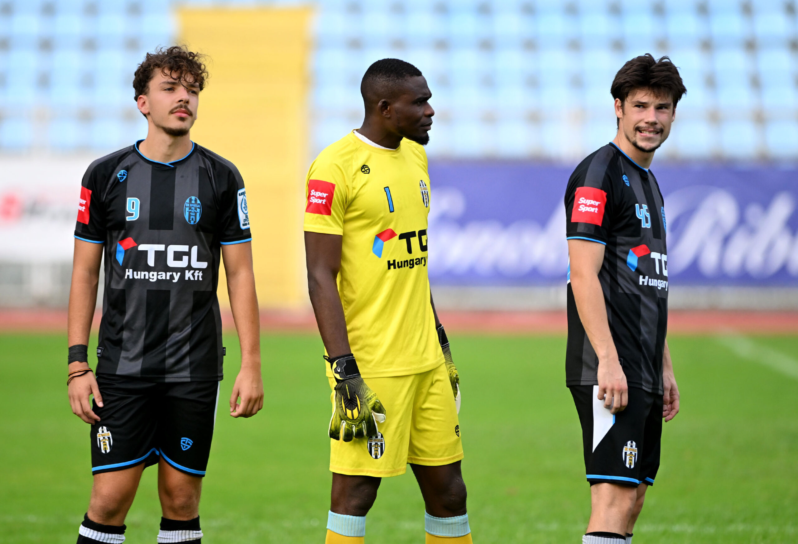 Strijelac Noel Jakac, vratar David Nwolokor i kapetan Baltazar Anton Bogolin/Foto V. KARUZA