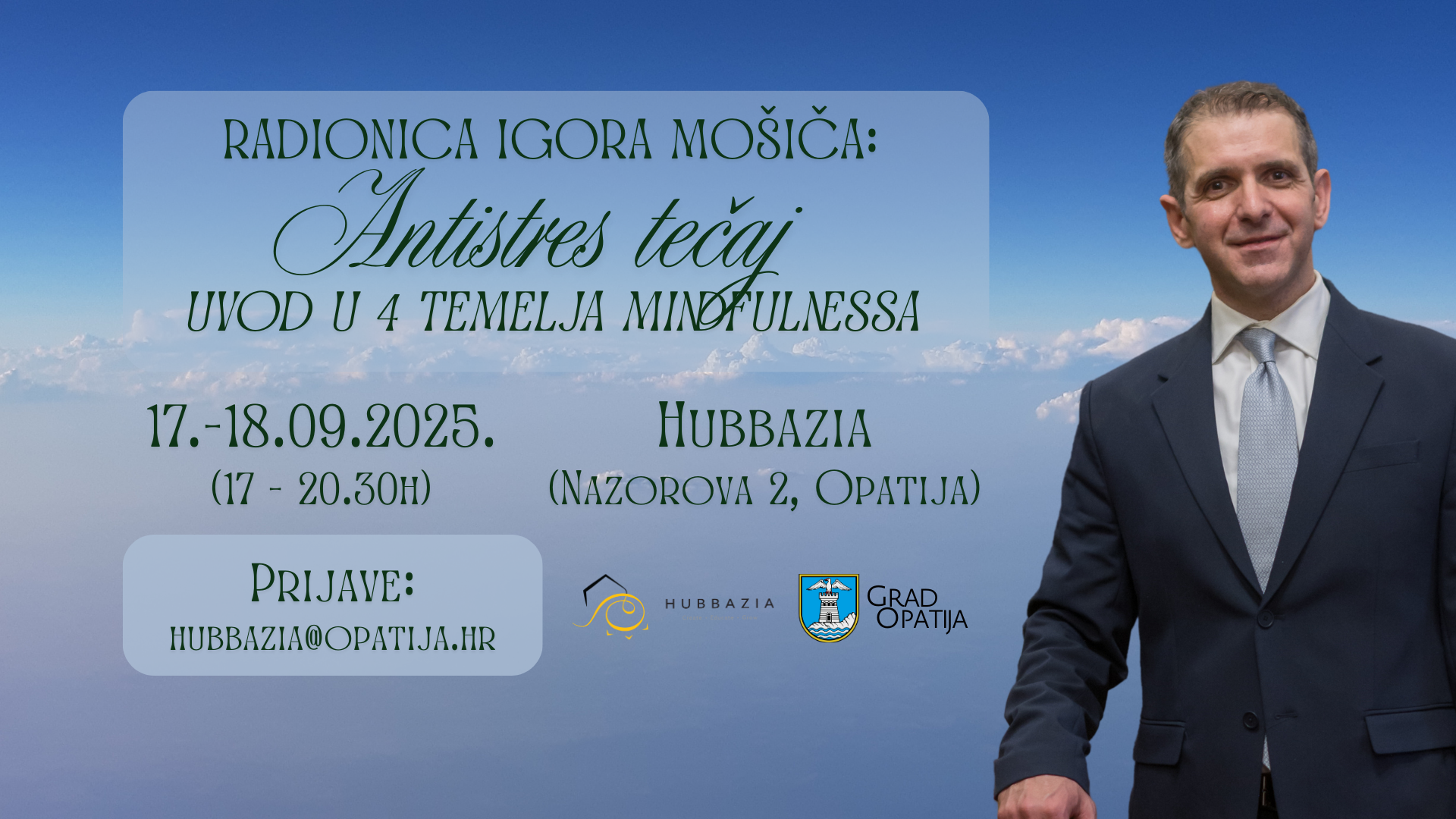 Voditelj radionice je Igor Mošič / Foto GRAD OPATIJA