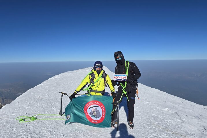 Marino Kezele i Marin Đorđević na Mont Blancu / Privatna arhiva