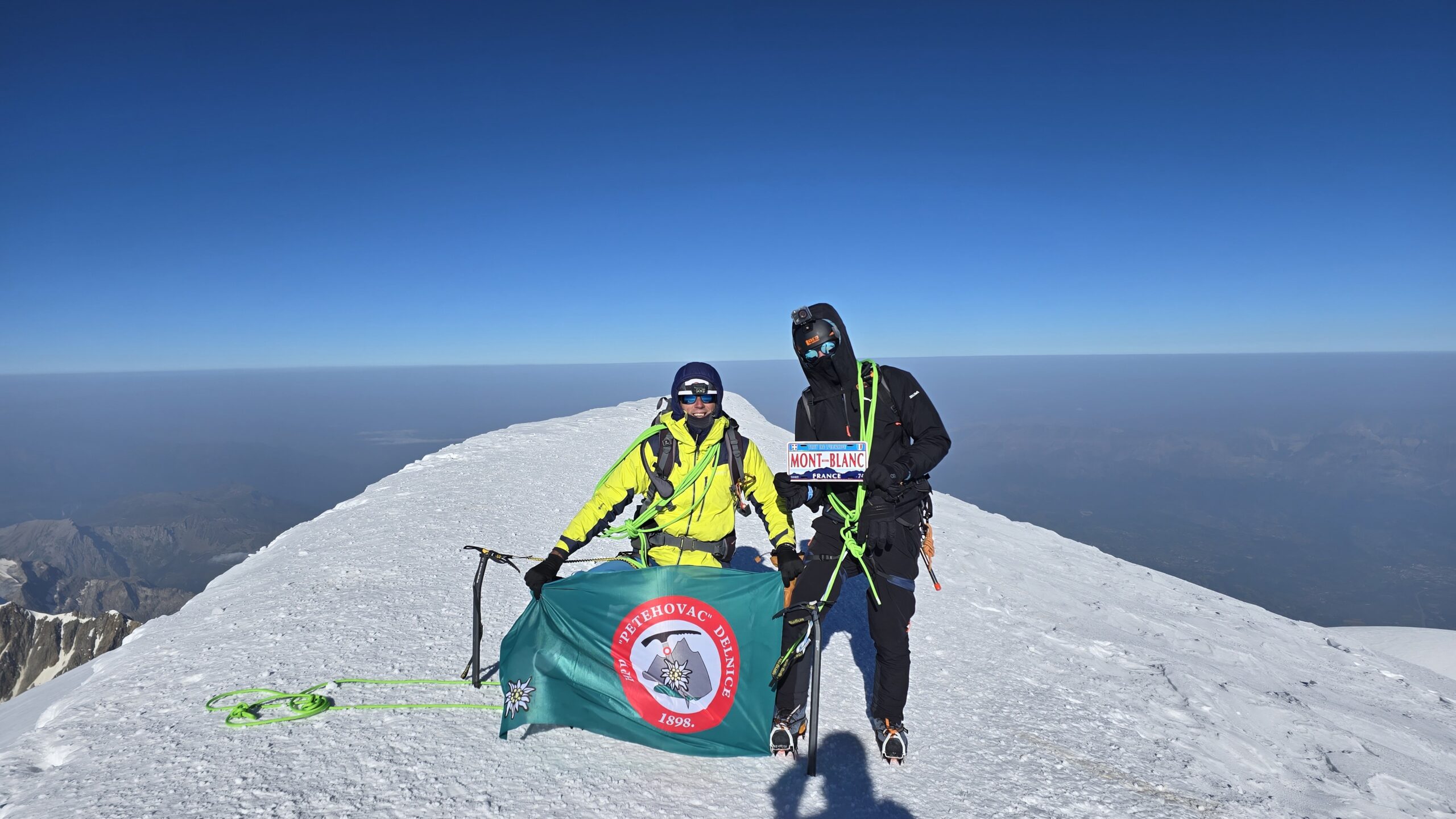 Marino Kezele i Marin Đorđević na Mont Blancu / Privatna arhiva