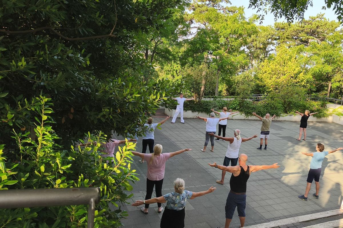 Vježbe u Parku medicinske rehabilitacije / Foto Thalassotherapia Crikvenica