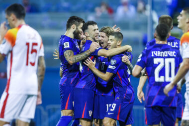 Duje Ćaleta-Car, Ivan Perišić, Kristijan Jakić i Andrej Kramarić/Foto PIXSELL