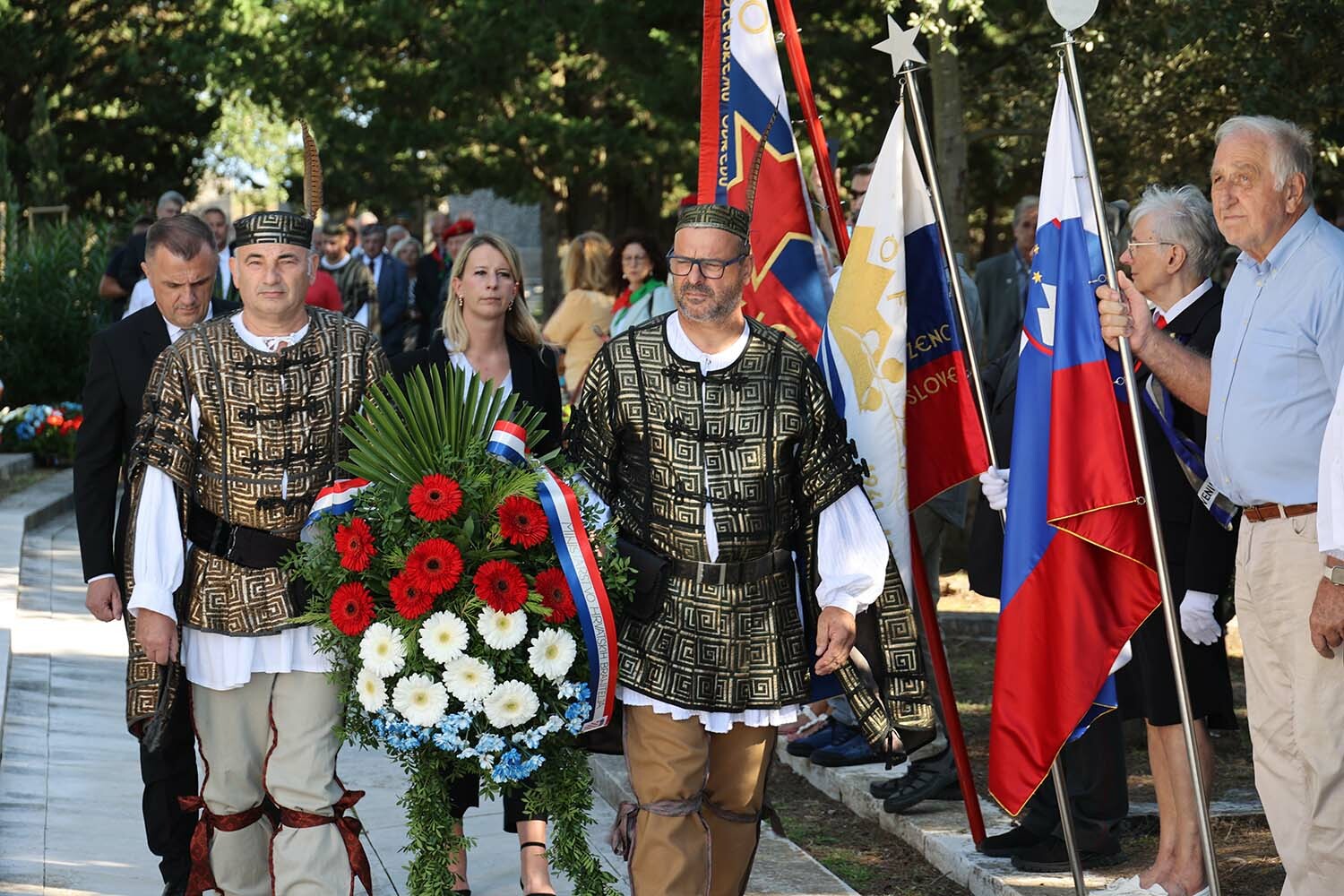 Položeni su vijenci za žrtve fašizma / Foto: Iztok PIPAN