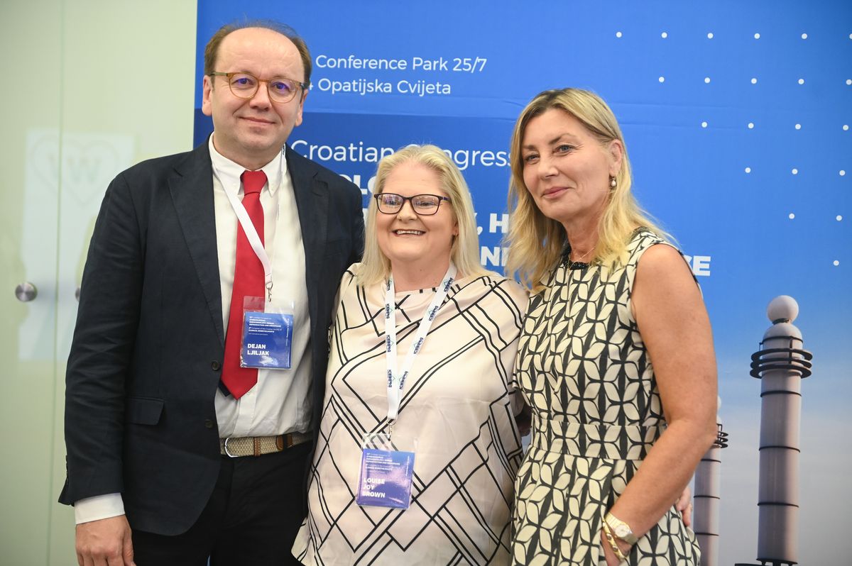 Borut Kovačič, Louise Joy Brown i Dinka Pavičić Baldani / Foto Nikola Blagojević