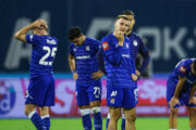 Gabriel Vidović i suigrači nakon velikog kiksa/Foto PIXSELL