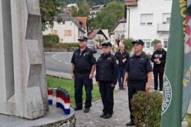 Prisjećanje na poginule policajce s čabarskog područja / Foto Z. KOVAČ
