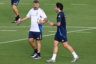 Gennaro Gattuso i Sandro Tonali/Foto REUTERS