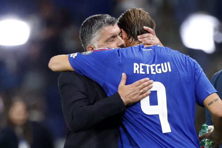 Gennaro Gattuso i Mateo Retegui/Foto REUTERS