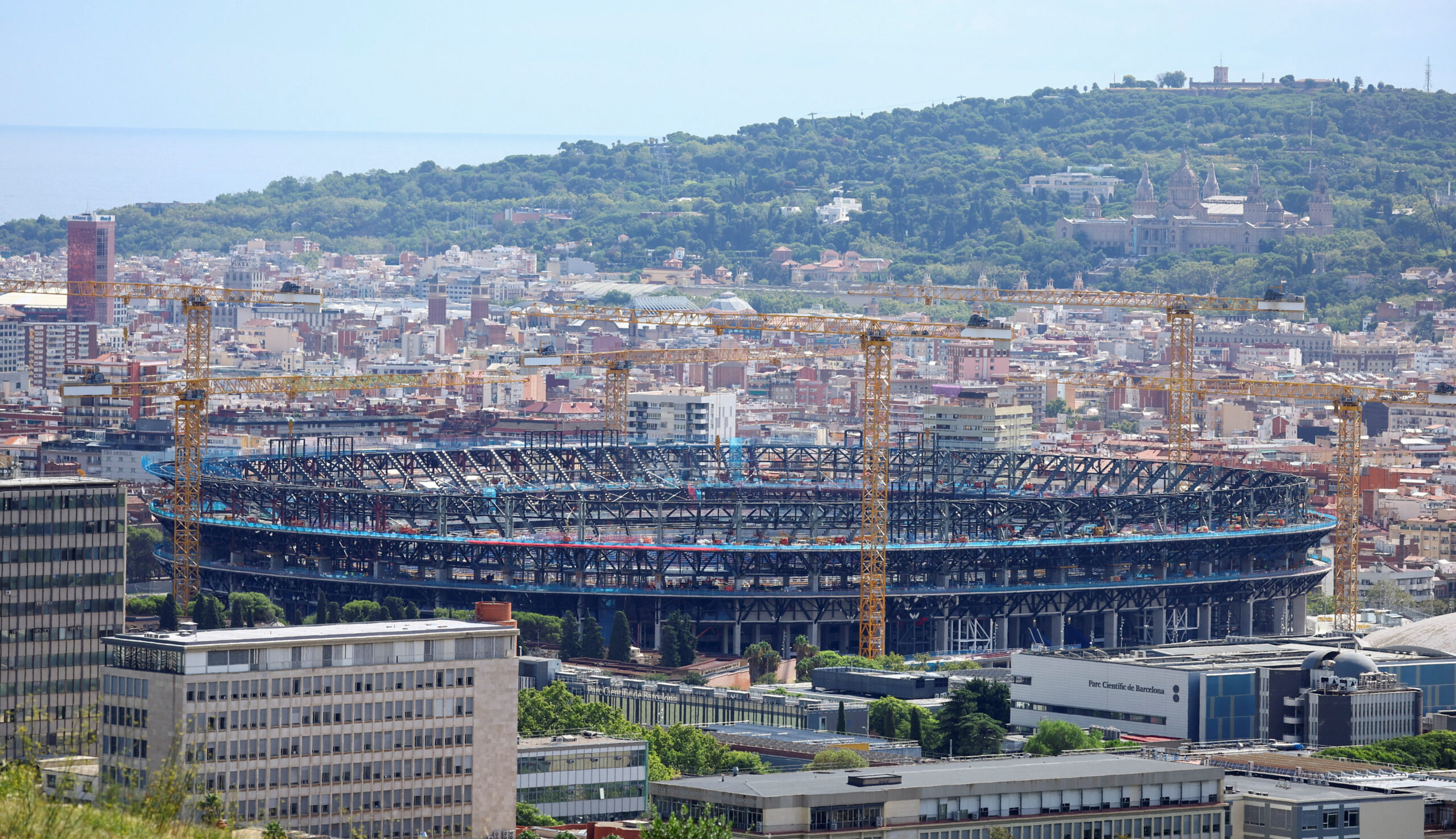 Camp Nou tijekom rekonstrukcije/Foto REUTERS